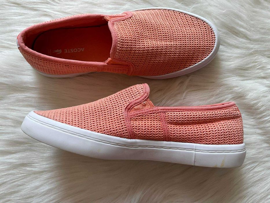 Espadrile corai pentru fete/femei, nr 37, Lacoste