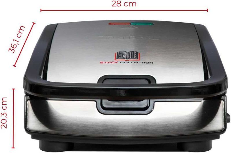 Нов Тостер за Сандвичи Гофрети Скара Tefal Snack Collection SW 852D, 2 години Гаранция, 700 W