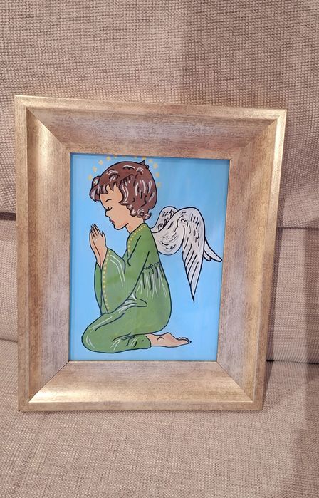 Icoane pe sticla pictate manual