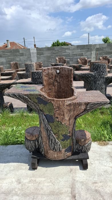 Градински чешми от щампован бетон