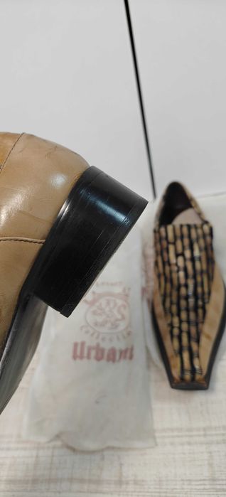 Мъжки обувки от крокодилска кожа стил "Евгени Минчев"