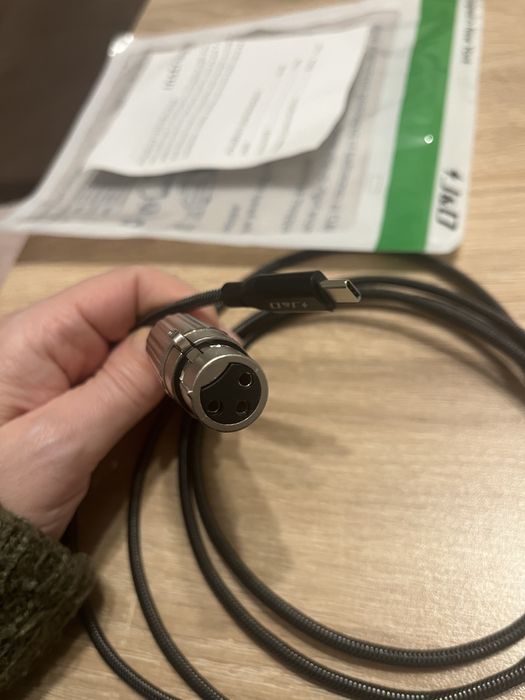 Кабел за микрофон XLR към usb c