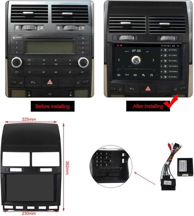 Мултимедия Двоен дин за VW TOUAREG 2 DIN навигация Android Touareg VW