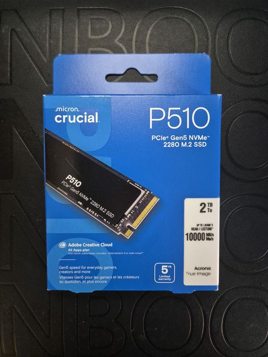 SSD 1TB PCIe 5.0 Crucial P510 - m.2 nvme sigilat