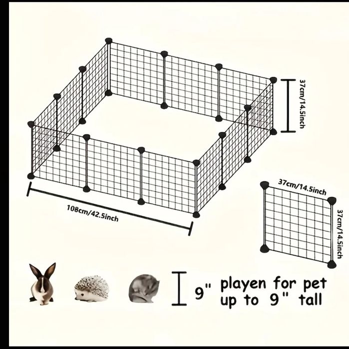 Забор для мелких животных б/у в отличном состоянии