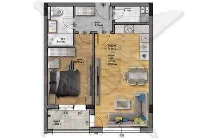 Двустаен апартамент Остромила 84466