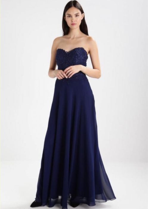Rochie Lunga Navy,  masura M, impecabila, noua, eticheta