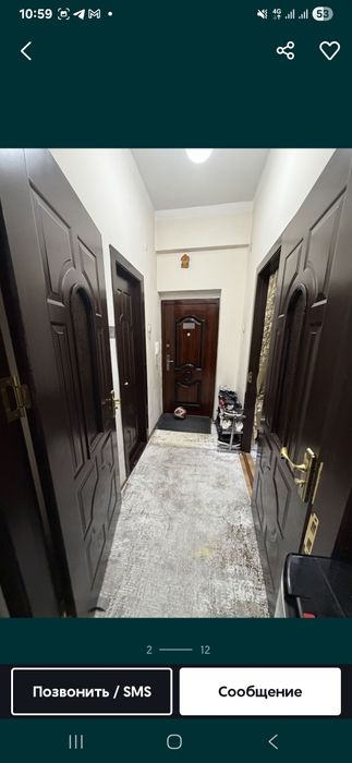 Сдаётся своя 2 ком квартира Сергели 6а, метро,дехкан базар