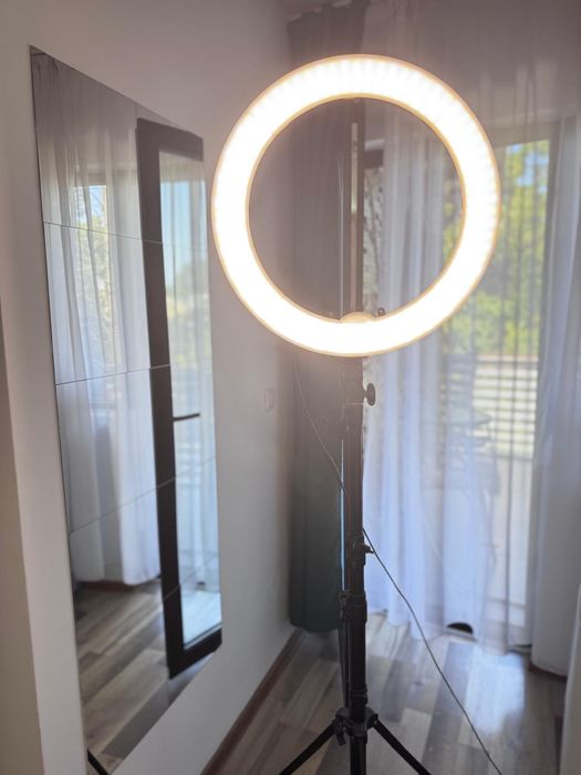 Ring Light LED 45cm + stativ + telecomandă | ideal TikTok/Make-up