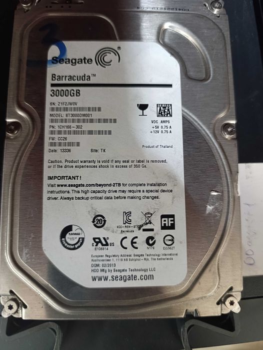 Продам hdd диски 3tb и 4tb