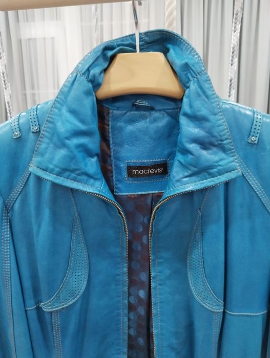 Кожаный плащ в хорошем состоянии