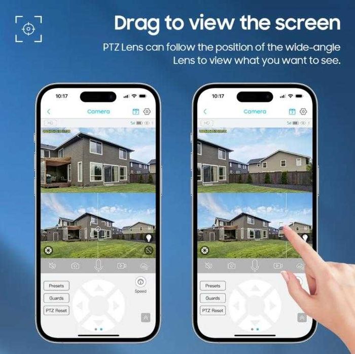 WiFi PTZ Автономна соларна камера /ST-538/ Черен /6MP.