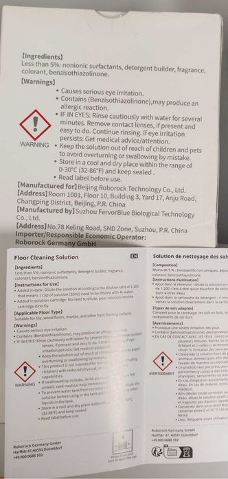 Roborock - detergent lichid de curatare 1l