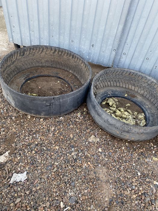 Клумбы из покрышек