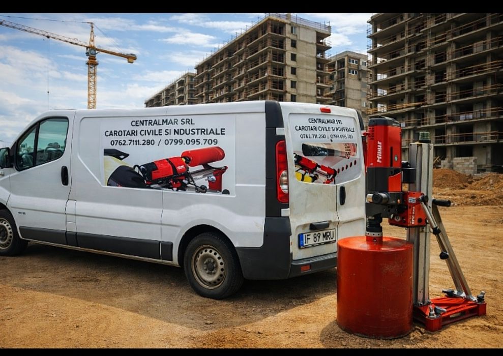 CAROTARE IN PERETE DIN BETON,  Zidărie , Planseu  ! Hota , centrală