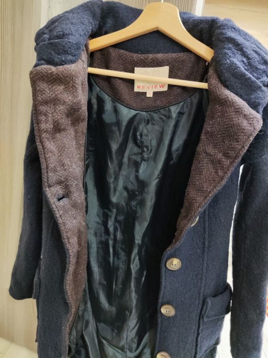 Палто от вълнен плат XS