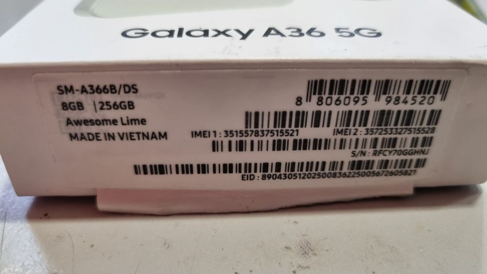 Samsung A36 5G 256GB - Нов за части