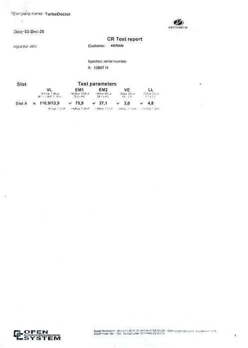 Injectoare set 4 buc.Opel Astra H ,1.7 diesel ,2010