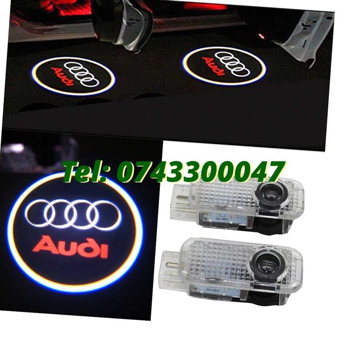 Proiectoare Logo Portiere Audi Laser Emblema Led Sigla Usi Holograma