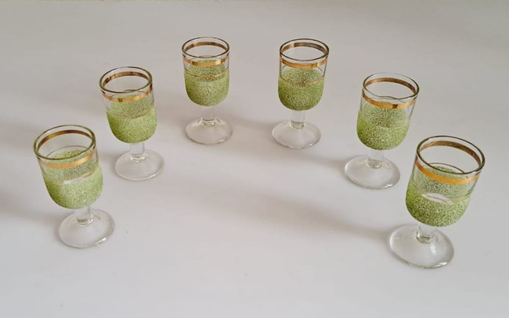 Фужеры цветное стекло