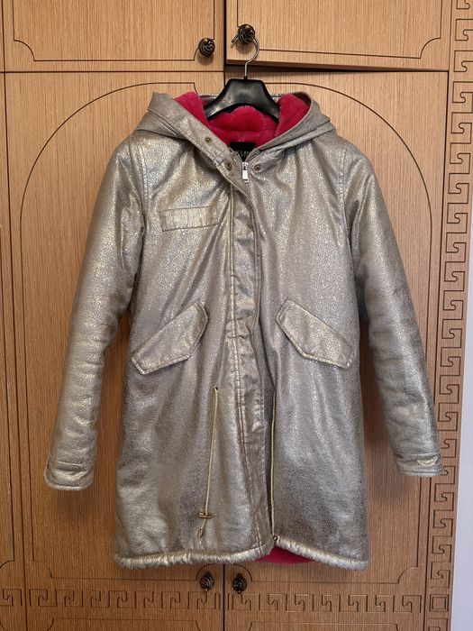 Златна парка с розов пух Zeelane