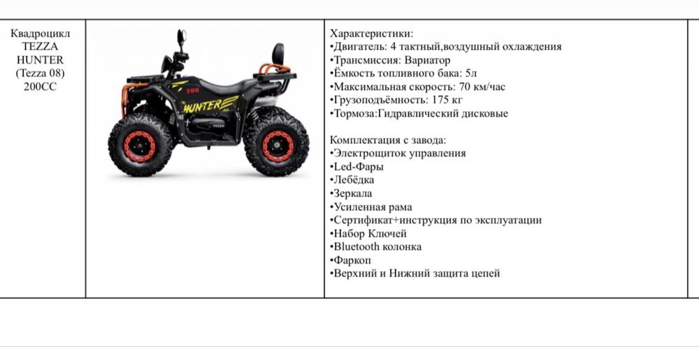 Квадроцикл 200куб оптом и в розницу