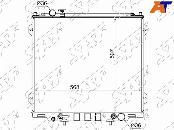 Радиатор Hyundai Terracan