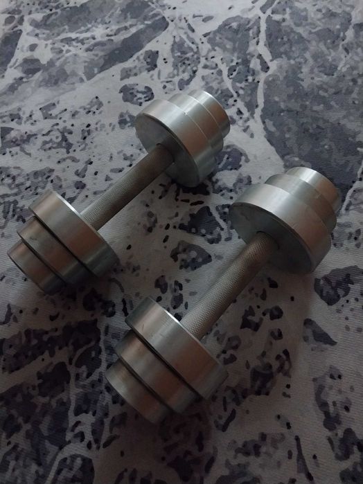 Брусья, гантели 16 кг две штуки, упоры для отжимания, турник