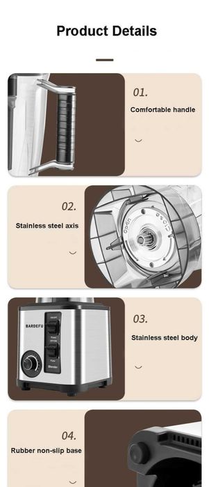 Новый профессиональной стационарный блендер Bardefu 2035 Промышленный