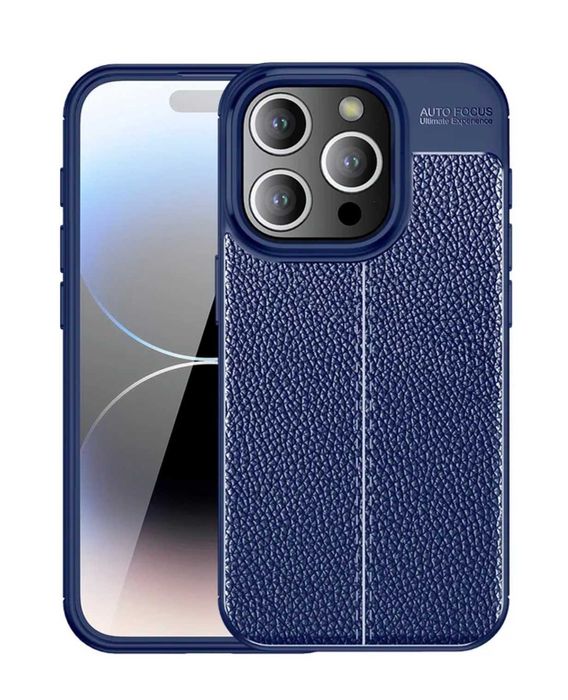 Husa Premium Antisoc model PIELE pentru iPhone 14 , 14 Pro Max