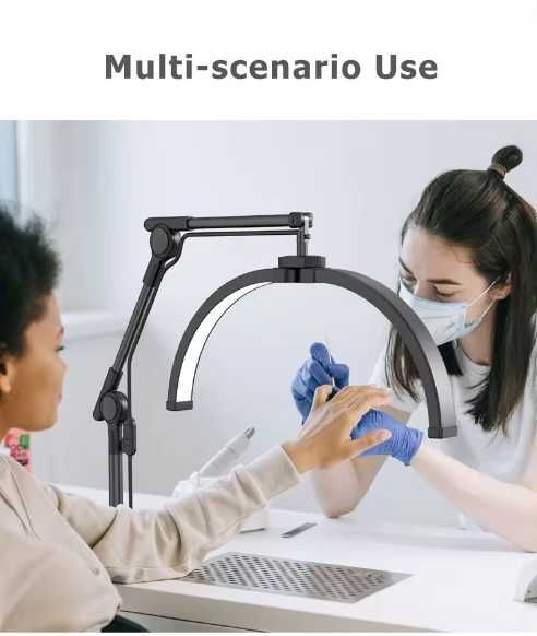 Настолна ЛЕД лампа луна/Козметична лампа за миглопластика/маникюр 32W