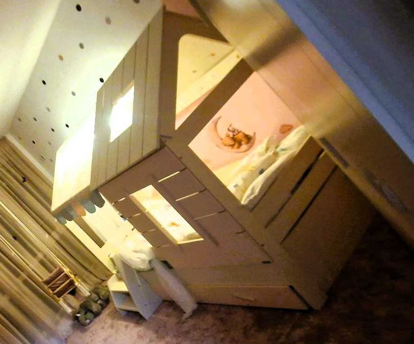 Детско легло къща PINK HOUSE - 90 х 200 - розово