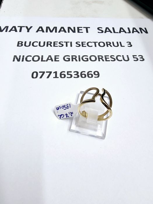 Vand inel dama din aur 14 k 2.7 g cod 293