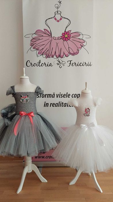 Rochita TUTU Pisica Pui Rata Iepuras Catel Elefant serbare carnaval
