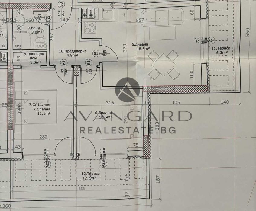 Продава се Тристаен апартамент в Пловдив, Кючук Париж - 91 кв.м за 1359 €/кв.м - Снимка #10