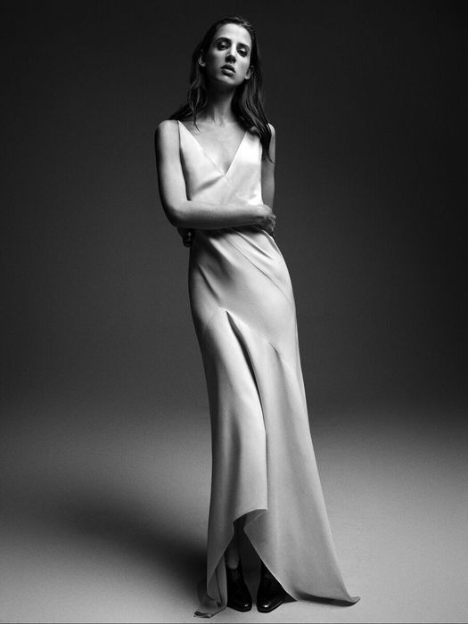 Rochie satinata Narciso Rodriguez capsule edition