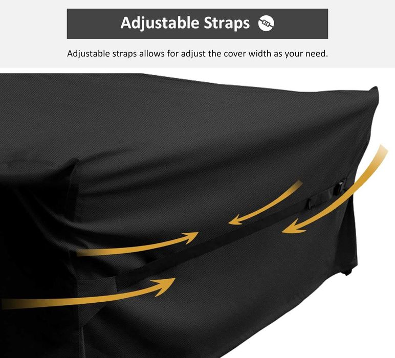 НОВ! Водоустойчив калъф за градински мебели 170x94x74 см – 420D, черен