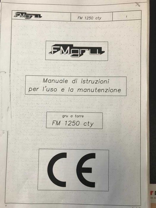 Macara turn FM1250, cu sasiu 3,8 x 3,8 m