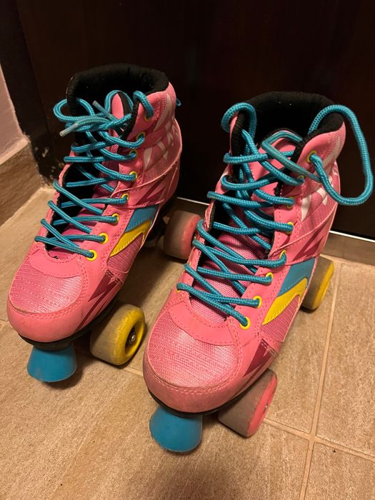 Детски розови кънки