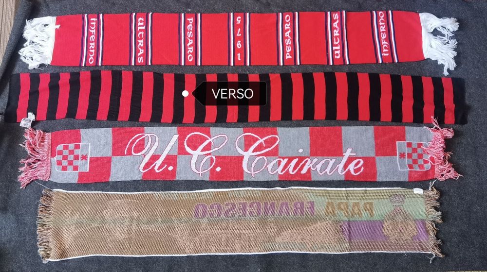 Lot 9 fulare fotbal de colectie. 
+ Bonus un steag FC Barcelona si un