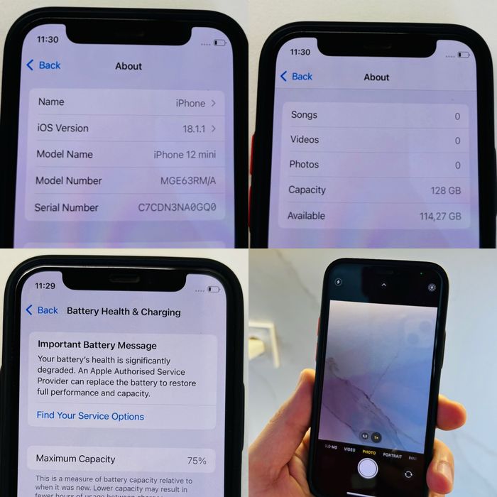 iPhone 12 Mini 128GB Blue *МНОГО ЗАПАЗЕН