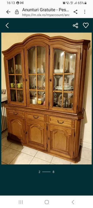 Vitrina lemn masiv