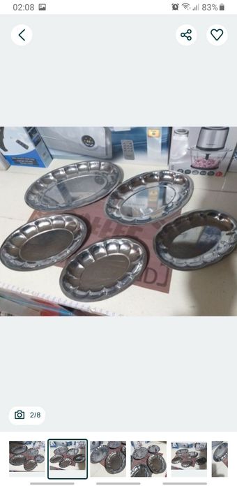 Set 5 Tavite Din Inox Decoratiuni Servire