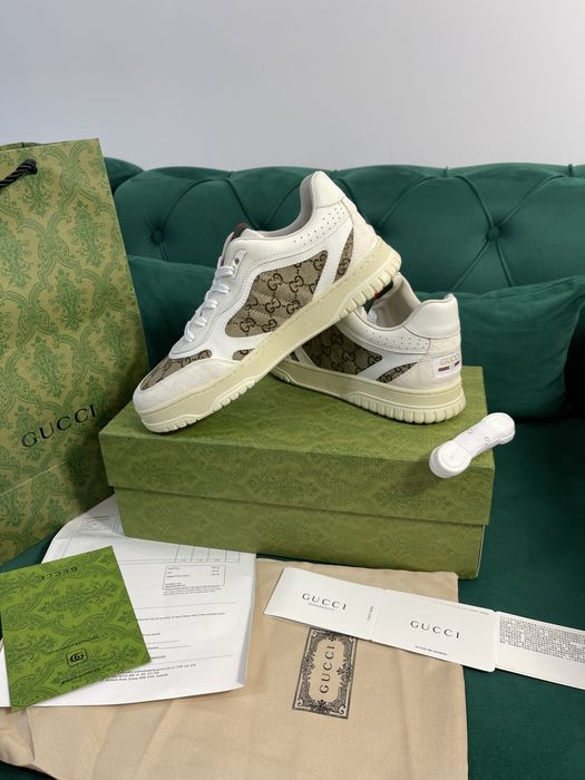 Adidasi Gucci piele naturala Full Box colectie noua