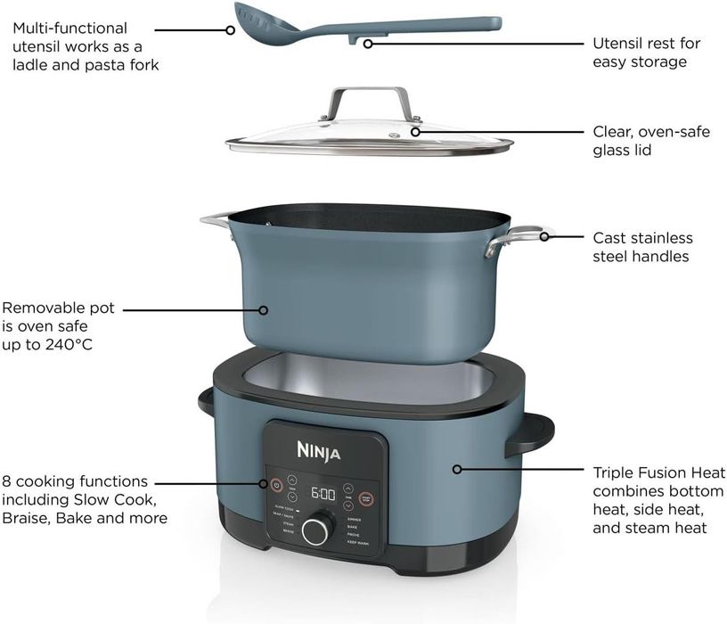 Multicooker Ninja Foodi 8L PossibleCooker 8-in-1 | 1200W | NOU-NOUT !!