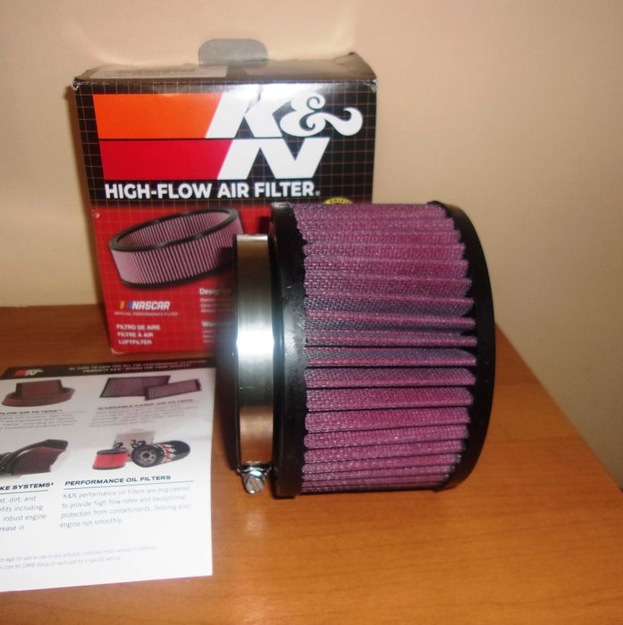 Спортен филтър K&N-оригинал, отвор 89мм, нов, промоция!