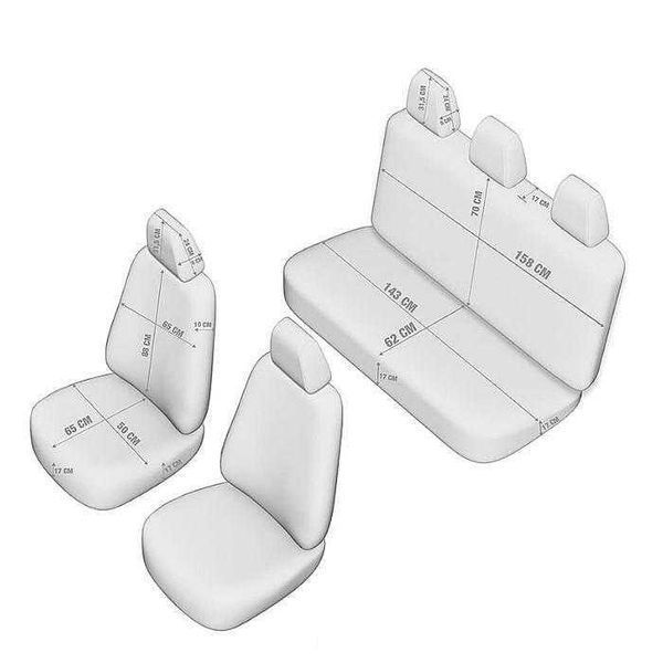 Тапицерия OTOM за седалки Premium PRM118 Черно/Бяло