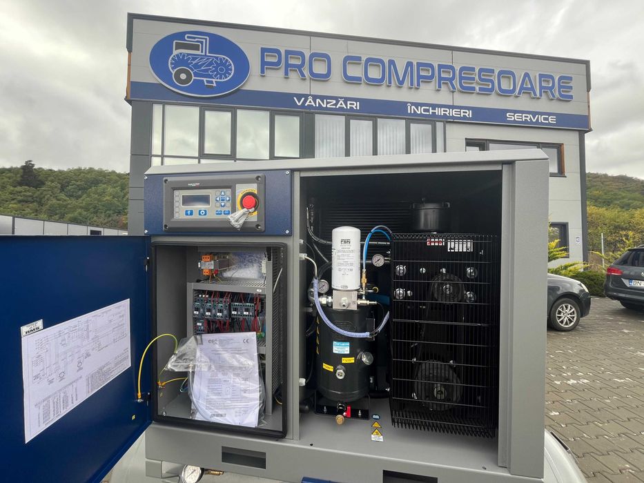 Compresor de aer NOU cu surub - Power System G-TEC 15 Kw-13 Bar, 500 L