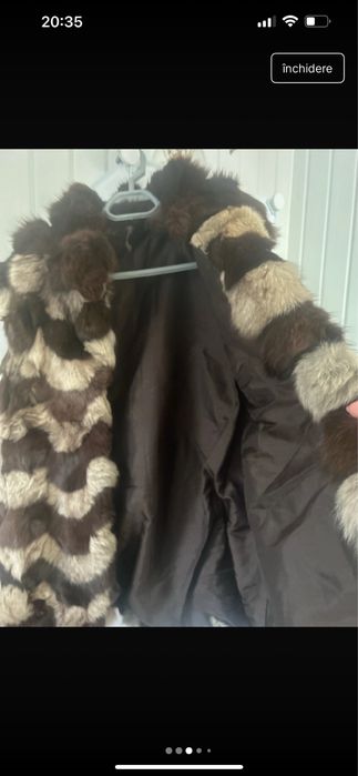 Vesta blana naturala foarte frumoasa