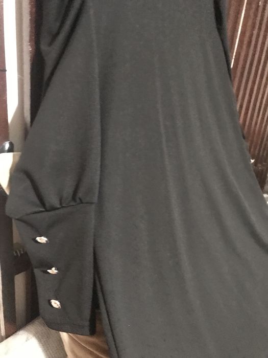 Rochie neagra cu maneca eleganta bust 115 cm